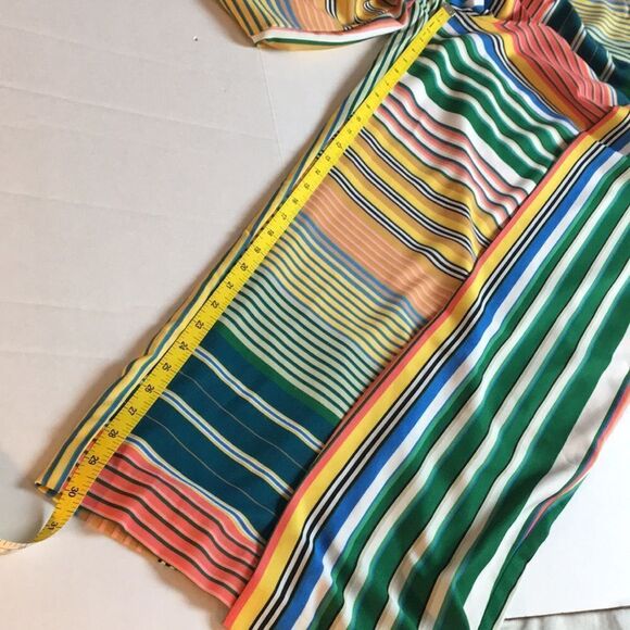 Maree Pour Toi Striped Pink and Green Slit Pants Sz 22 - Picture 16 of 16